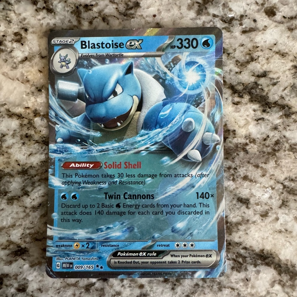 Blastoise EX Pokémon Card